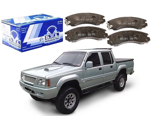 PASTILHA FREIO DIANTEIRA SYL MITSUBISHI L200 2.5 1998 A 2004