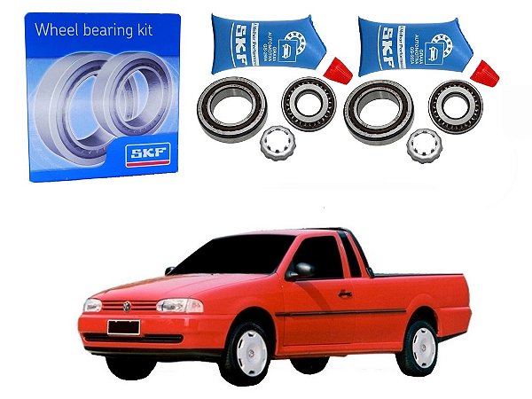 PAR KIT ROLAMENTO RODA TRASEIRO SKF VOLKSWAGEN SAVEIRO BOLA G2 1.6 1.8 2.0 1995 A 1999