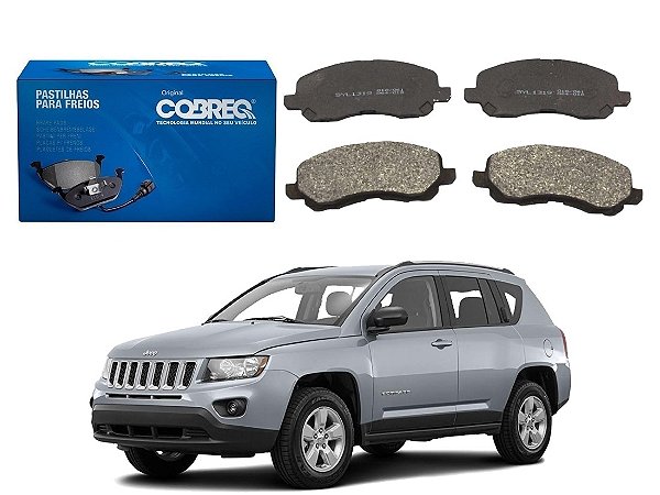 PASTILHA FREIO DIANTEIRA COBREQ JEEP COMPASS 2.0 2011 A 2017