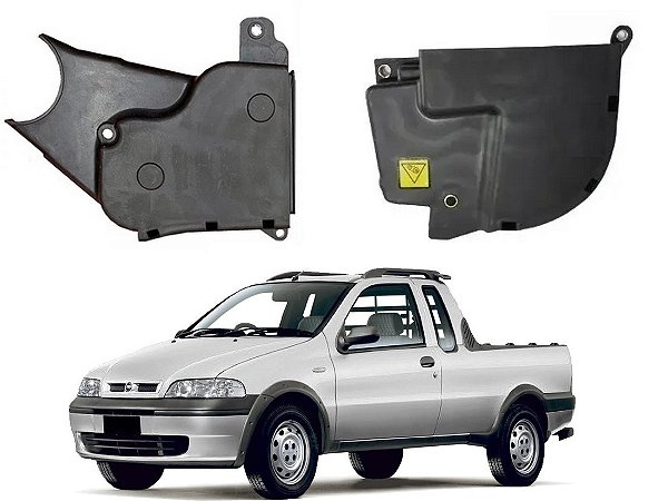 PROTETOR CORREIA DENTADA FIAT STRADA 1.3 16V 2001 A 2004