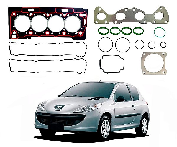 JOGO JUNTA CABEÇOTE SABO PEUGEOT 207 1.6 16V 2008 A 2013