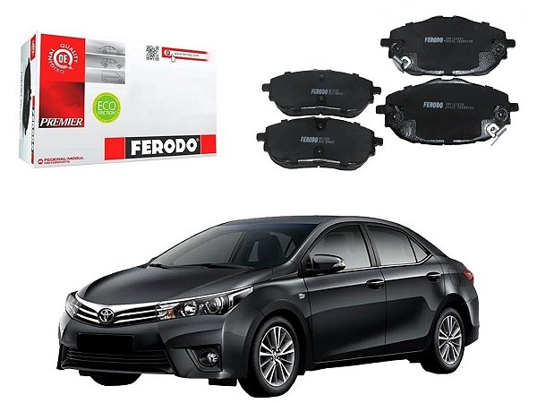 PASTILHA FREIO DIANTEIRA CERAMICA FERODO TOYOTA COROLLA 1.8 2.0 2015 A 2016