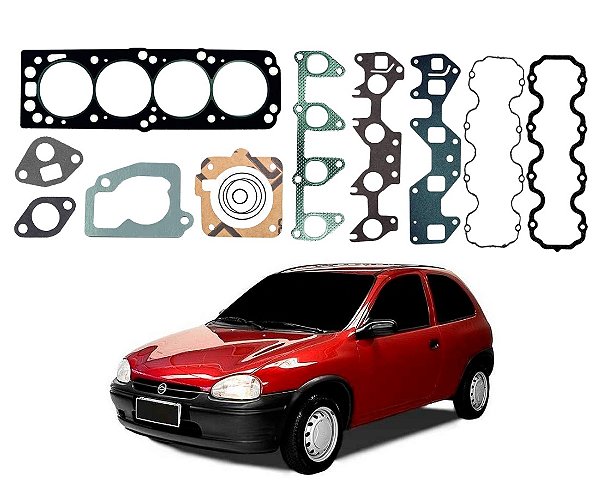 JOGO JUNTA CABEÇOTE SABO CHEVROLET CORSA 1.4 8V 1.6 8V 1994 A 2002