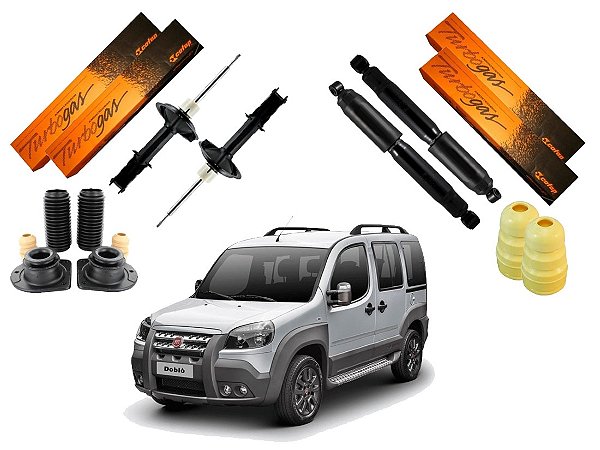 KIT AMORTECEDOR DIANTEIRO TRASEIRO COFAP FIAT DOBLO ADVENTURE 1.8 2011 A 2019
