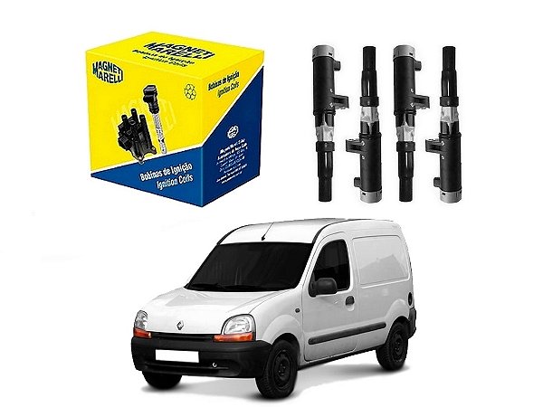 BOBINA DE IGNIÇÃO MARELLI RENAULT KANGOO 1.6 16V 2000 A 2008