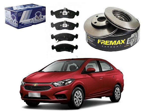KIT DISCO PASTILHA FREIO DIANTEIRO SYL CHEVROLET PRISMA 1.0 1.4 2017 A 2019