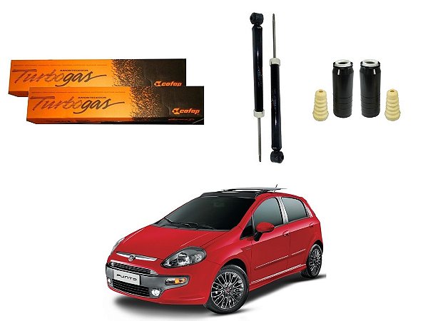 KIT AMORTECEDOR TRASEIRO COFAP FIAT PUNTO 1.6 2011 A 2017