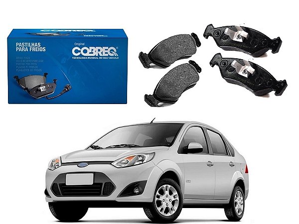 PASTILHA FREIO DIANTEIRA COBREQ FORD FIESTA SEDAN 1.0 2009 A 2014