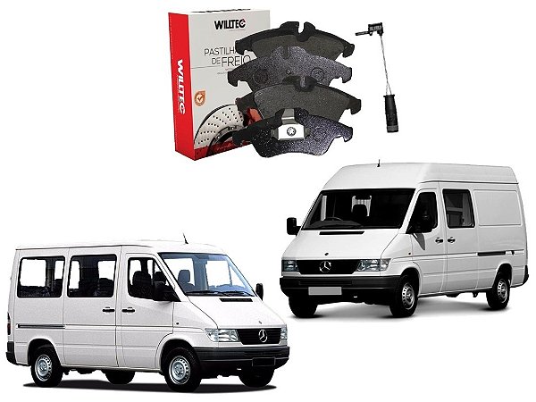 PASTILHA FREIO DIANTEIRO SENSOR WILLTEC ORIGINAL MERCEDES-BENZ SPRINTER 310 2.5 1995 A 2000