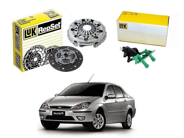 KIT EMBREAGEM ATUADOR PEDAL LUK ORIGINAL FORD FOCUS SEDAN 2.0 16V ZETEC 2000 A 2005