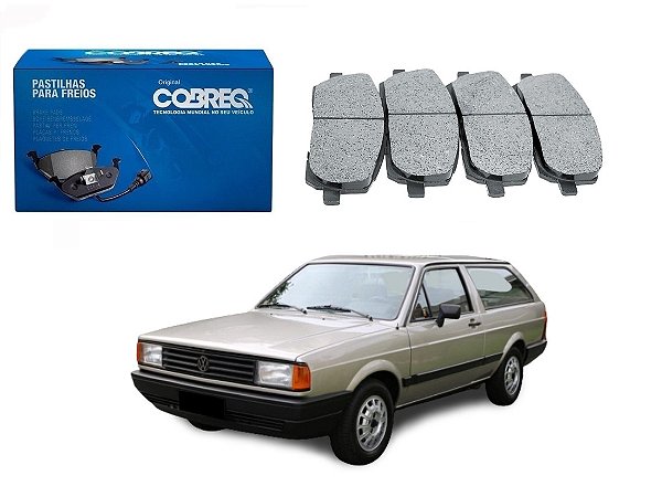 PASTILHA FREIO DIANTEIRA COBREQ VOLKSWAGEN PARATI 1.8 1988 A 1990