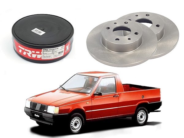 DISCO FREIO DIANTEIRO TRW FIAT FIORINO 1.3 1.5 1986 A 1990