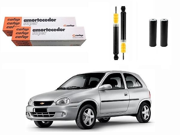 KIT AMORTECEDOR TRASEIRO COFAP CHEVROLET CORSA HATCH 1.0 1.4 1.6 1994 A 2002