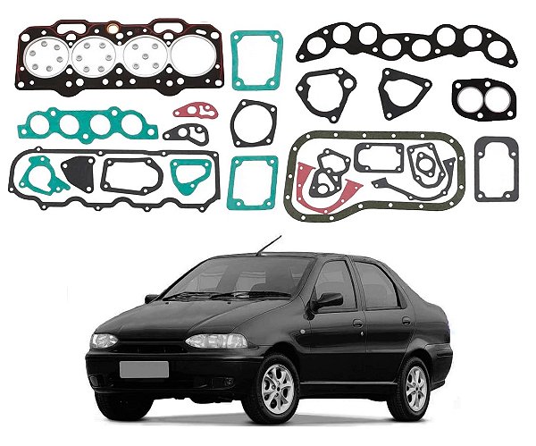 JOGO JUNTA MOTOR TARANTO FIAT SIENA 1.0 8V 1.5 8V 1996 A 1999