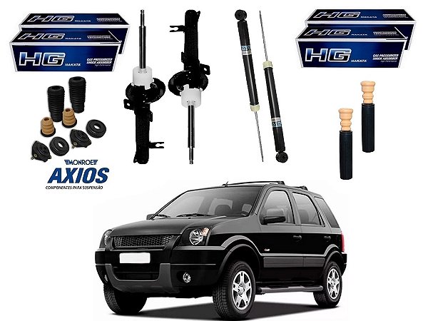 KIT AMORTECEDOR DIANTEIRO TRASEIRO NAKATA FORD ECOSPORT MANUAL 4X2 1.6 2.0 2003 A 2008