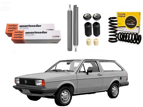 KIT AMORTECEDOR MOLA DIANTEIRA COFAP VOLKSWAGEN PARATI G1 1.6 1.8 1985 A 1987