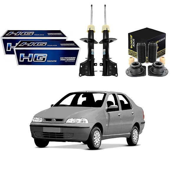 KIT AMORTECEDOR DIANTEIRO NAKATA ORIGINAL FIAT SIENA 1.0 1.3 1.5 2001 A 2003