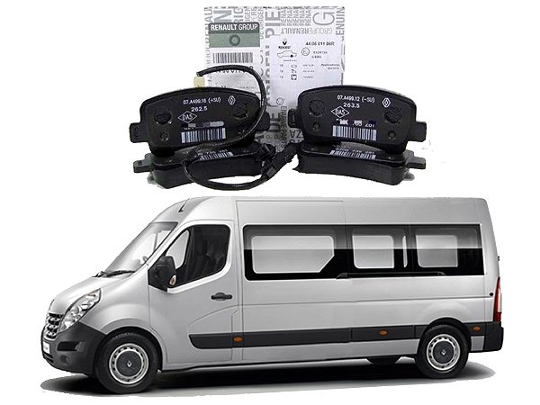 PASTILHA FREIO DIANTEIRO RENAULT MASTER VAN 2.3 2.5 2013 A 2019