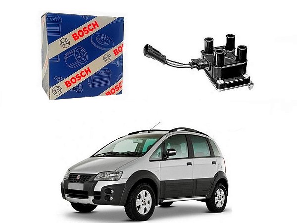 BOBINA DE IGNIÇÃO BOSCH FIAT IDEA ADVENTURE 1.8 8V 2005 A 2010