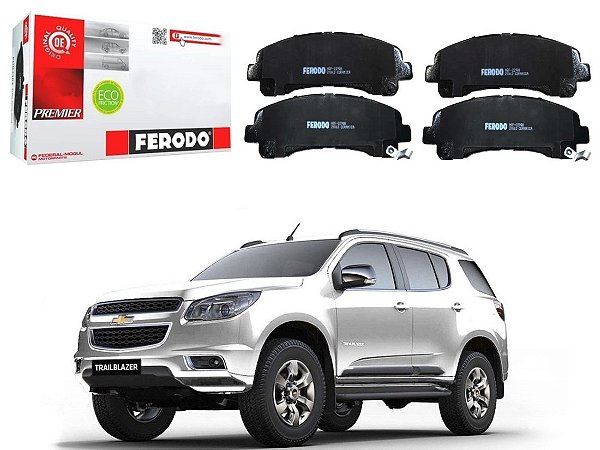 PASTILHA FREIO DIANTEIRA CERAMICA FERODO CHEVROLET TRAILBLAZER 4X2 4X4 2.8 3.6 2013 A 2016