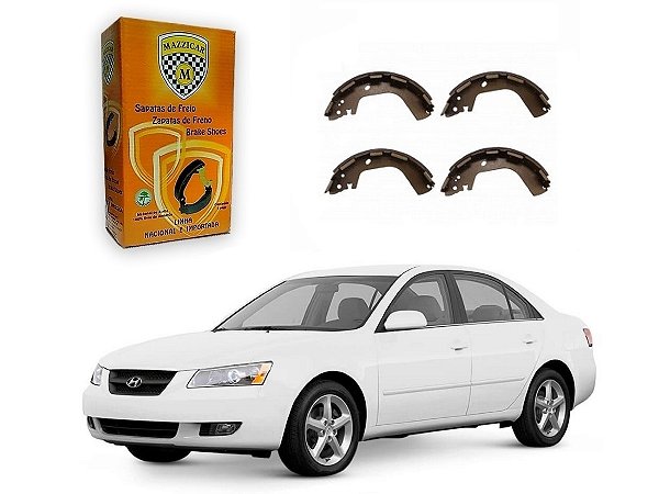 SAPATA DE FREIO MAZZICAR HYUNDAI SONATA 2.0 16V 2007 A 2010