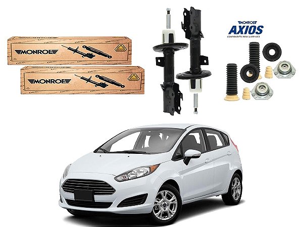 KIT AMORTECEDOR DIANTEIRO MONROE AXIOS ORIGINAL FORD NEW FIESTA 1.5 1.6 2014 A 2017