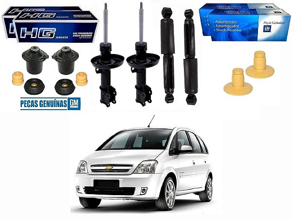 KIT AMORTECEDOR DIANTEIRO TRASEIRO NAKATA ORIGINAL CHEVROLET MERIVA 1.8 2004 A 2012