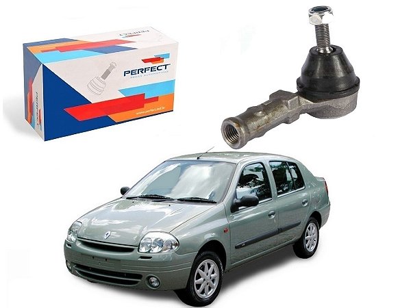 TERMINAL DIREÇÃO ESQUERDO PERFECT RENAULT CLIO SEDAN 1.0 1.6 1998 A 2002