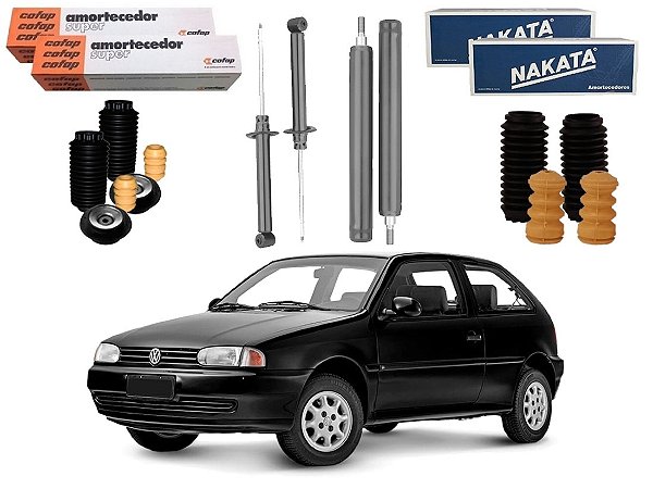 KIT AMORTECEDOR DIANTEIRO TRASEIRO NAKATA VOLKSWAGEN GOL BOLA G2 1.0 1.6 1.8 2.0 1996 A 2000