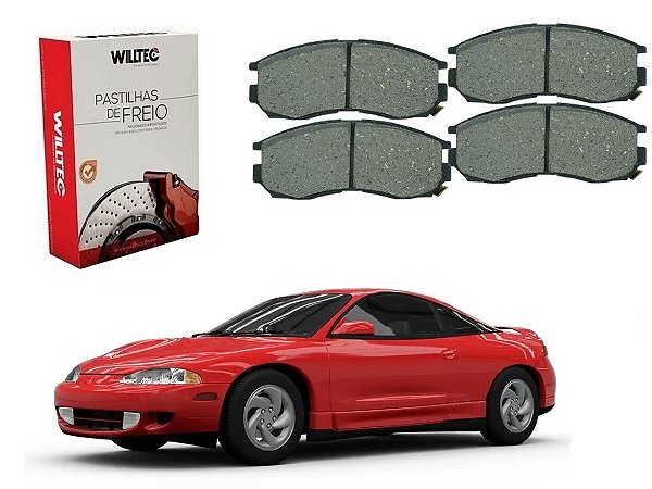 PASTILHA FREIO DIANTEIRA WILLTEC MITSUBISHI ECLIPSE 2.0 1995 A 1999