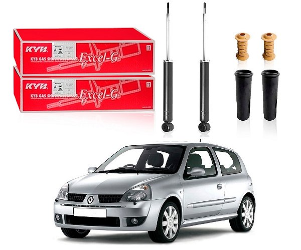 KIT AMORTECEDOR TRASEIRO COFAP ORIGINAL RENAULT CLIO 1.0 1.6 2003 A 2012