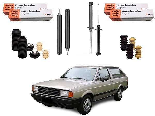 KIT AMORTECEDOR DIANTEIRO TRASEIRO COFAP VOLKSWAGEN PARATI QUADRADA PARATI G1 1.6 1.8 2.0 1988 A 199