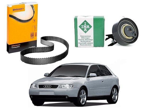 KIT CORREIA DENTADA TENSOR CONTITECH AUDI A3 1.6 2002 A 2006
