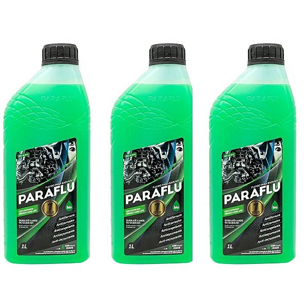 ADITIVO RADIADOR PARAFLU BIO HÍBRIDO DILUÍDO VERDE 3 L