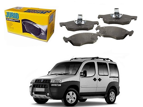 PASTILHA FREIO DIANTEIRA JURID ORIGINAL FIAT DOBLO ADVENTURE 1.8 2002 A 2009