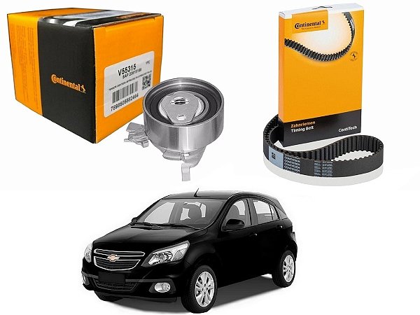 KIT CORREIA DENTADA TENSOR CONTITECH ORIGINAL CHEVROLET AGILE 1.4 2014 A 2014