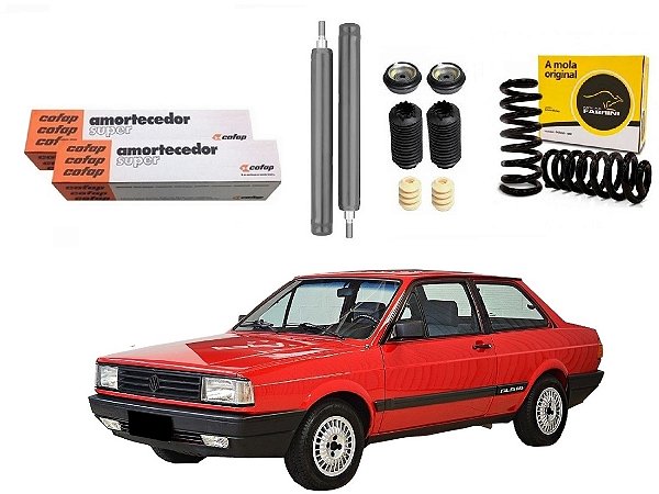 KIT AMORTECEDOR MOLA DIANTEIRA COFAP VOLKSWAGEN VOYAGE G1 VOYAGE QUADRADO 1.6 1.8 1988 A 1990