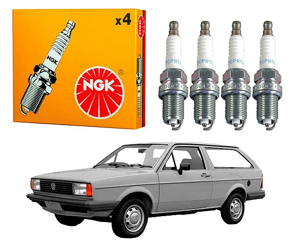 JOGO VELAS IGNIÇÃO NGK VOLKSWAGEN PARATI 1.6 CHT 1985 A 1991