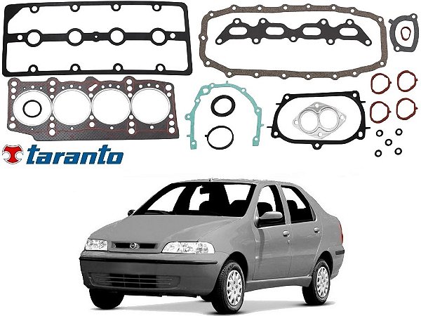 JOGO JUNTA MOTOR TARANTO FIAT SIENA 1.0 16V 1.3 16V 2001 A 2004