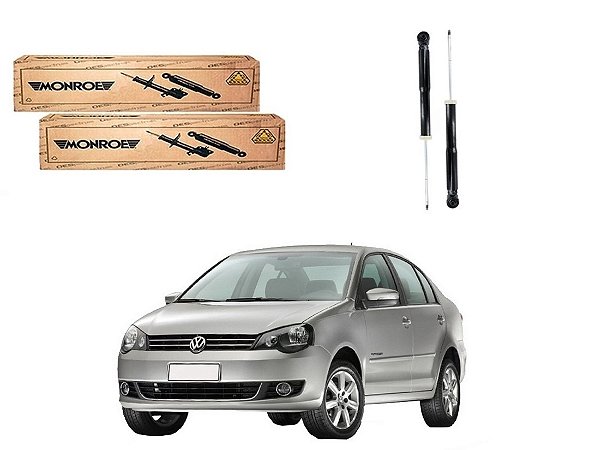 PAR AMORTECEDOR TRASEIRO MONROE ORIGINAL VOLKSWAGEN POLO SEDAN 1.6 2.0 2012 A 2015