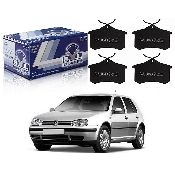 PASTILHA FREIO TRASEIRO SYL ORIGINAL VOLKSWAGEN GOLF 1.6 2.0 2007 A 2013