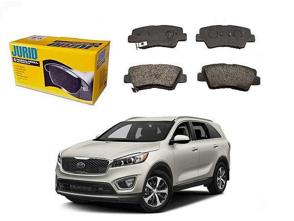PASTILHA FREIO TRASEIRA JURID KIA SORENTO 2.4 3.5 2016 A 2019
