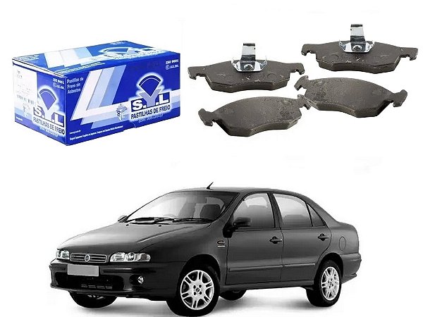 PASTILHA FREIO DIANTEIRA SYL FIAT MAREA 2.0 1998 A 2001