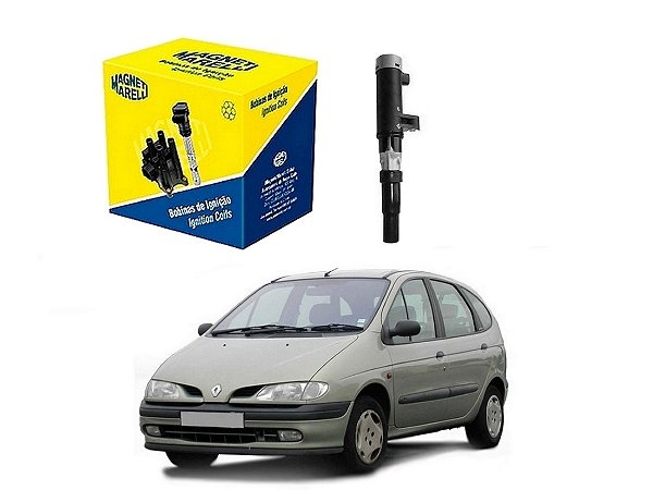 1 BOBINA DE IGNIÇÃO MARELLI RENAULT SCENIC 1.6 16V 2.0 16V 1999 A 2010