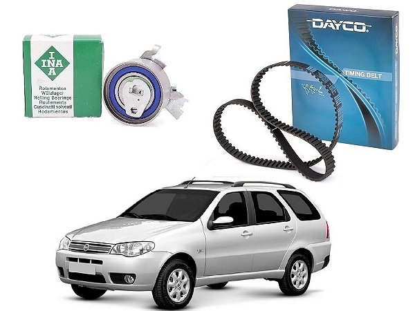 KIT CORREIA DENTADA TENSOR DAYCO FIAT PALIO WEEKEND 1.8 8V 2003 A 2008