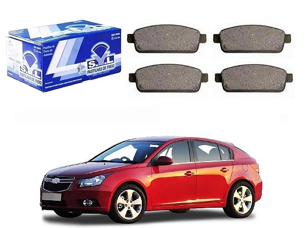 PASTILHA FREIO TRASEIRA SYL CHEVROLET CRUZE 1.8 2012 A 2016