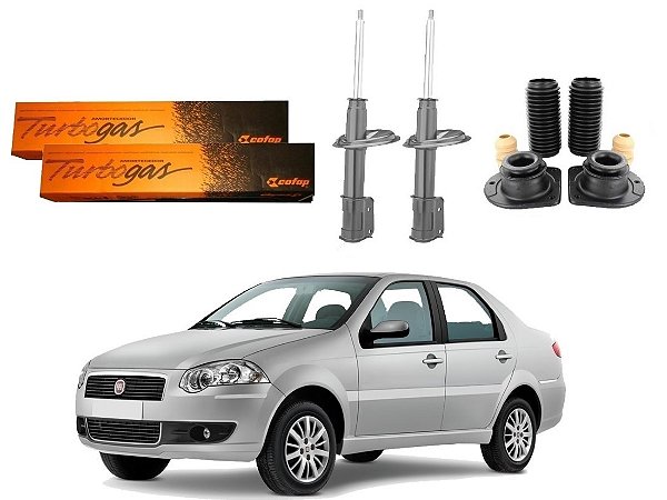 KIT AMORTECEDOR DIANTEIRO COFAP ORIGINAL FIAT SIENA 1.0 1.4 2011 A 2017