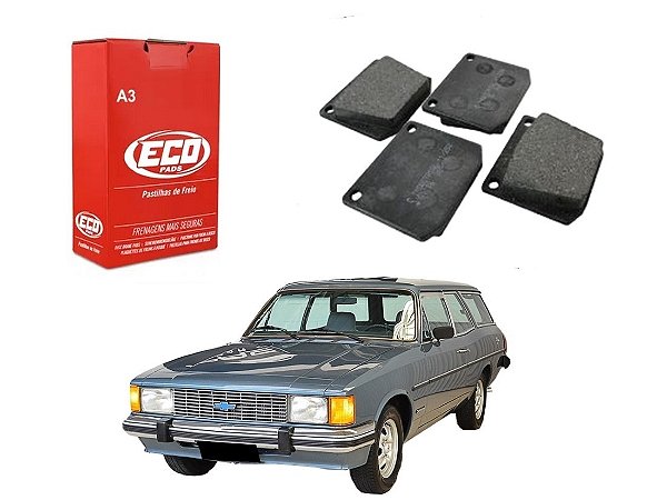 PASTILHA FREIO DIANTEIRA ECOPADS CHEVROLET CARAVAN 2.5 4.1 1986 A 1992