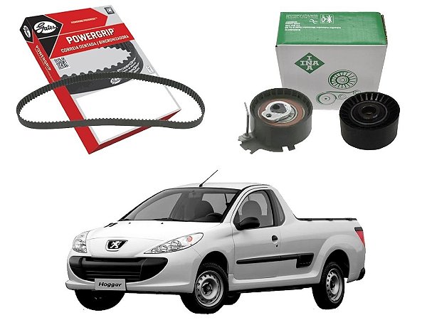 KIT CORREIA DENTADA GATES TENSOR PEUGEOT HOGGAR 1.6 16V 2010 A 2013