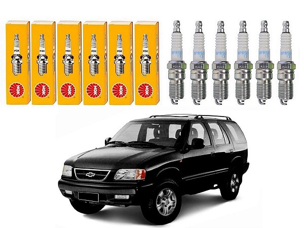 JOGO VELAS IGNIÇÃO NGK CHEVROLET BLAZER 4.3 V6 1996 A 1999